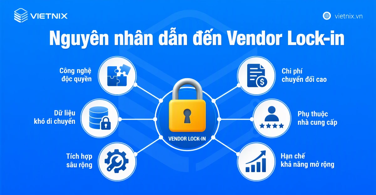 Nguyên nhân dẫn đến Vendor Lock-in