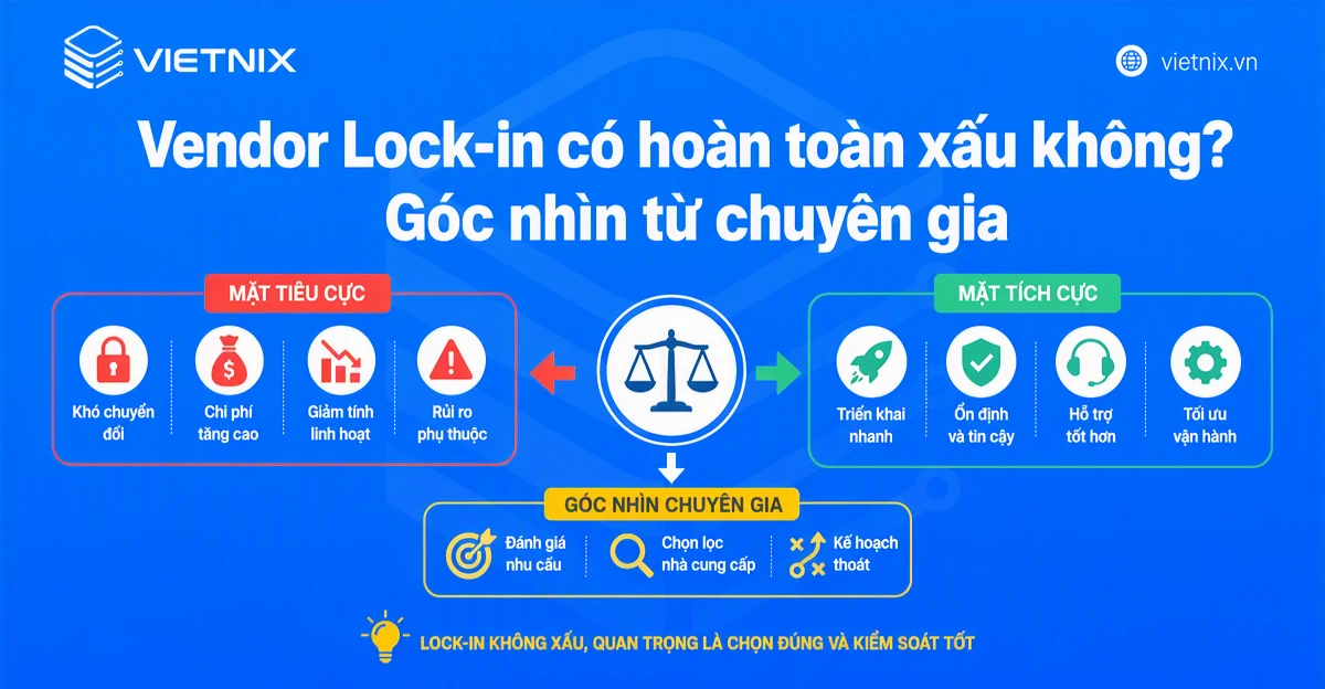 Vendor Lock-in có hoàn toàn xấu không? Góc nhìn từ chuyên gia