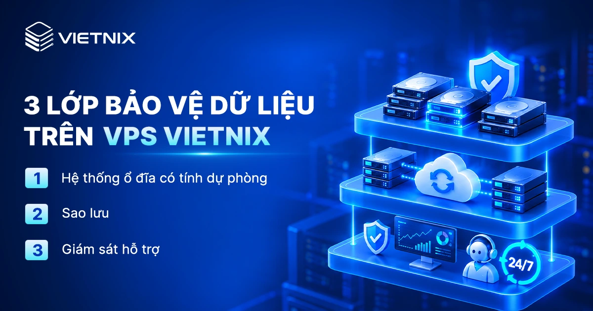 Cơ chế bảo vệ dữ liệu trên VPS Vietnix: 3 lớp bảo vệ và cách khôi phục 11 3 lớp bảo vệ dữ liệu trên VPS Vietnix